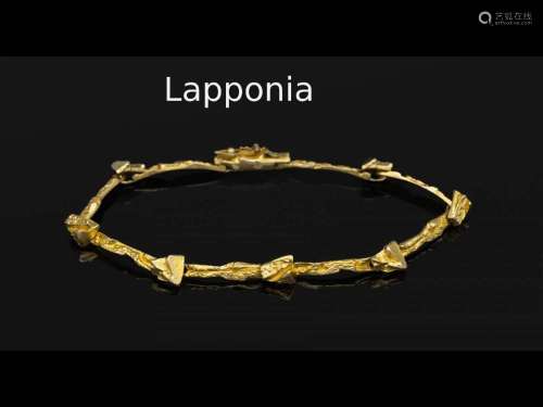 14 kt gold LAPPONIA bracelet, Finland 1981