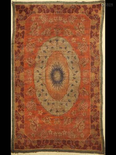 Antique European carpet, approx. 300 x 180 cm,condition: