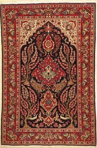 Kashan fine, Persia, around 1930/1940, wool knotted on