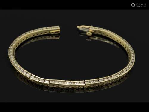 10 kt gold rivierebracelet with brilliants