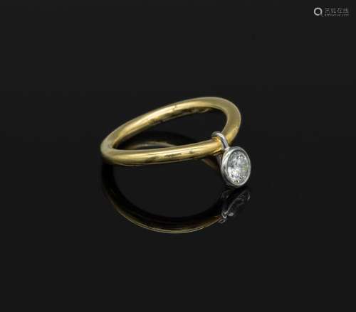 18 kt gold brilliant ring