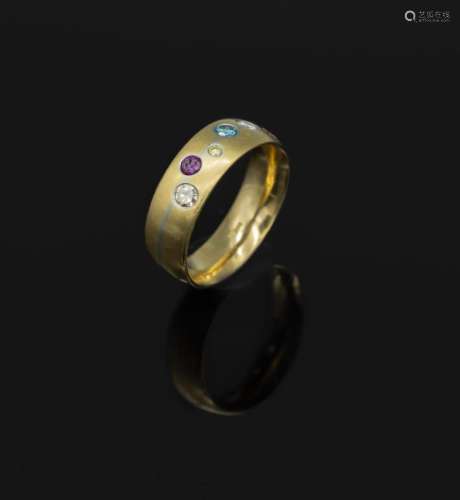 18 kt gold brilliant ring