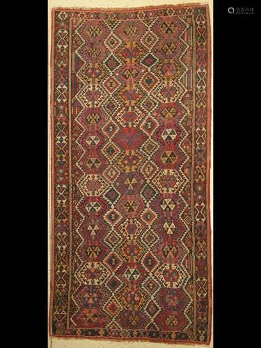 Antique Weramin Kilim, Persia, 19th century, wool on