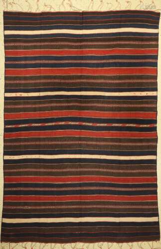 Antique striped Kilim, Caucasus, around 1900, wool on