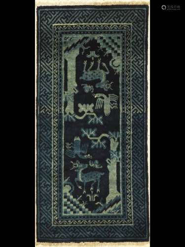 Pao Tow antique, China, around 1920, wool on cotton