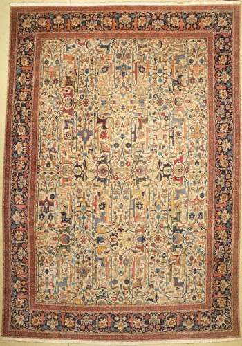 Tabriz fine (50 Raj), Persia, around 1950, wool knotted