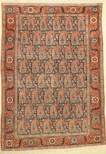 Antique Tabriz, Persia, 19th century, wool on cotton