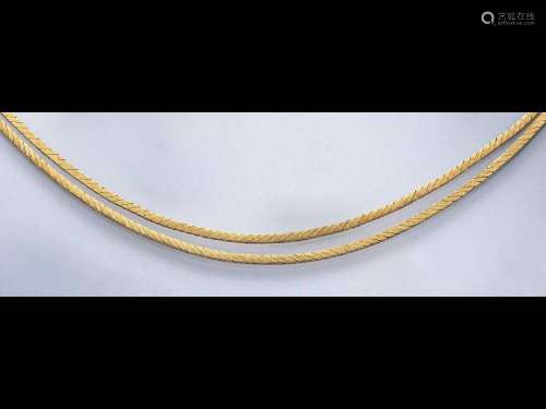 2-row 18 kt gold chain