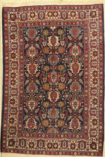 Tehran antique, Persia, around 1900, wool on cotton