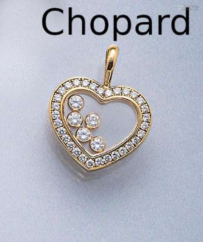 18 kt gold CHOPARD pendant in heartform