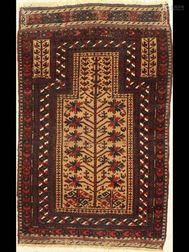 Antique Baluch prayer rug Persia, 19th century