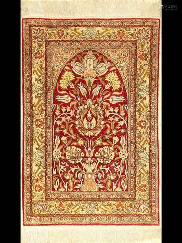 Silk Kayseri old, Turkey, around 1950, pure natural