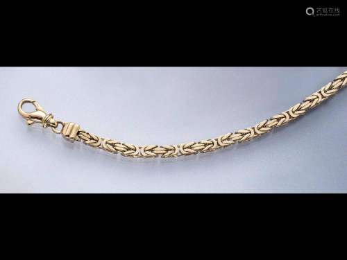 14 kt gold royal chain bracelet