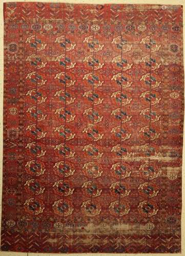 Tekke main carpet antique, Turkmenistan, mid 19th