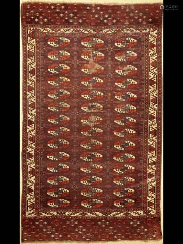 Antique Yomud main carpet, Turkmenistan, around 1800