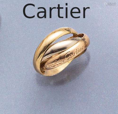 18 kt gold CARTIER ring, Trinity