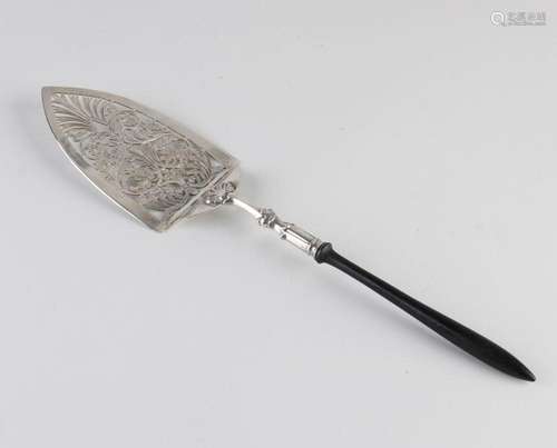 silver cake server