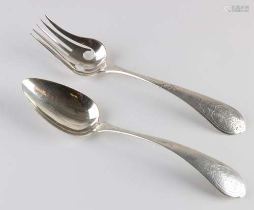 silver salad servers