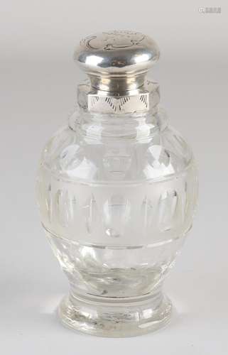 Crystal tea caddy, 1870