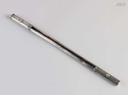 Silver knitting needle case