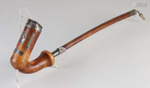 Pipe with silver, Freemason