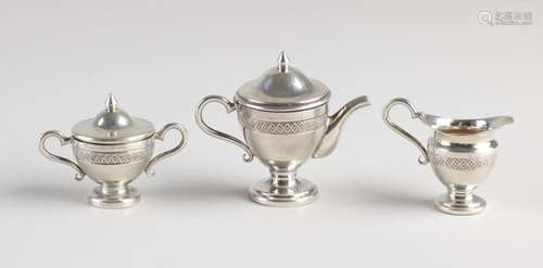 3-piece silver tableware