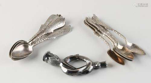 Silver Groom Pipe and Spoons