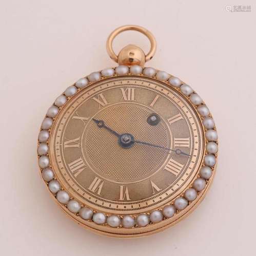 Gold ladies pocket watch