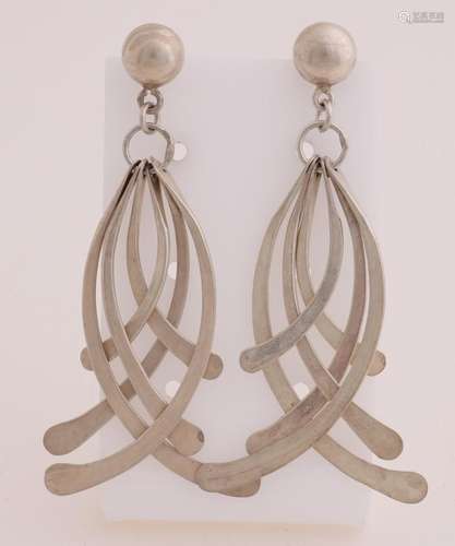 silver earrings