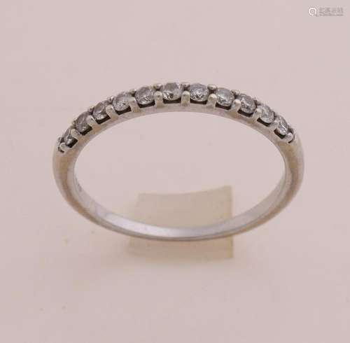 White gold ring with diamond