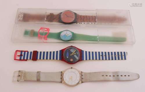 Four Swatch watches