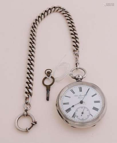 Men's watch with chain