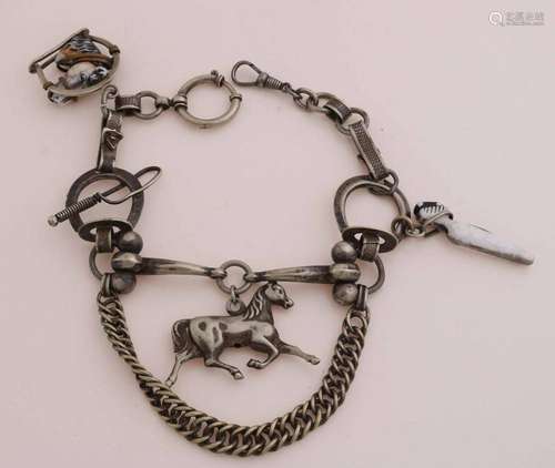 Watch chain with horses