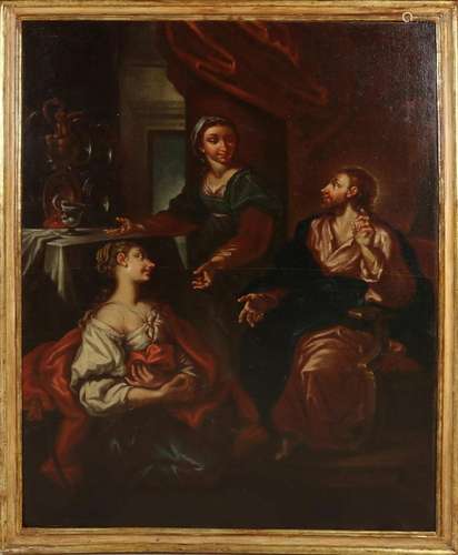 Unsigned, Interior with figures