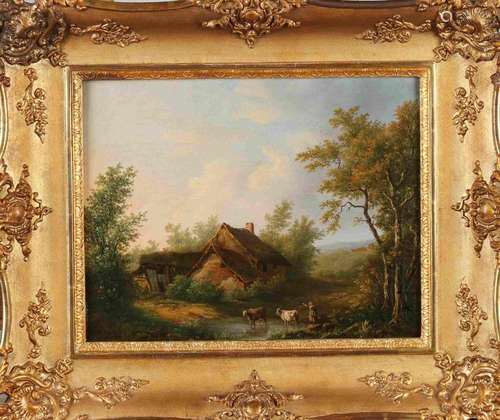 H. vd Burgh, Landscape with a farm