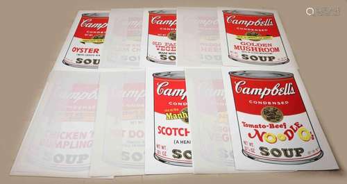 Andy Warhol, 10x Campbell's Soup