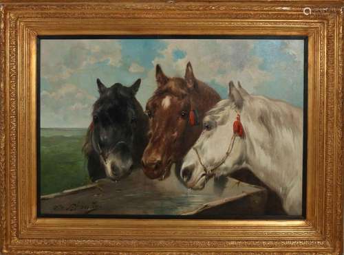 Paul Schouten, Horses at drinking trough