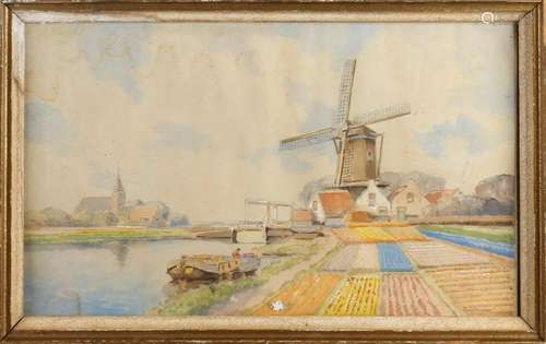 G. van Jeveren, Dutch river view