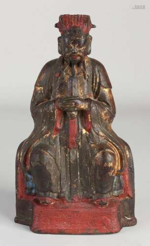 Antique Chinese bronze figure from late Ming period
