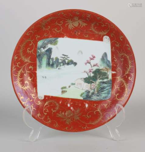 Chinese plate Ø 20.1 cm.