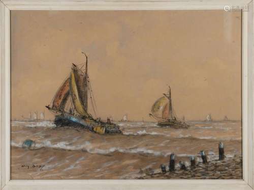 Wim Bos, Dutch flat-bottomed boats at sea