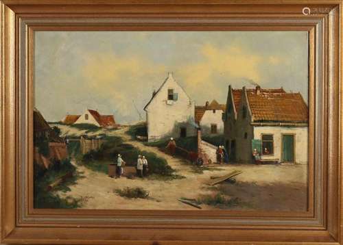 J. Casari, Village in the dunes