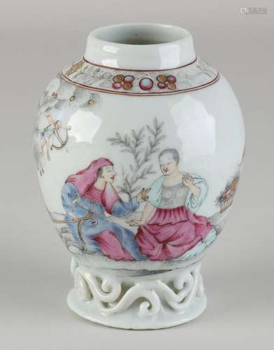 18th century Chinese tea caddy, H 10 cm.