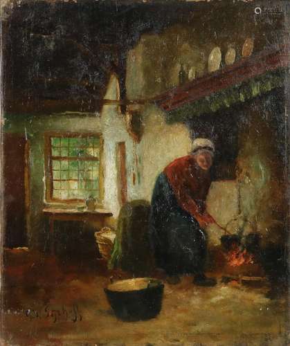 GJ Sijthoff, Farmer's wife at hearth place