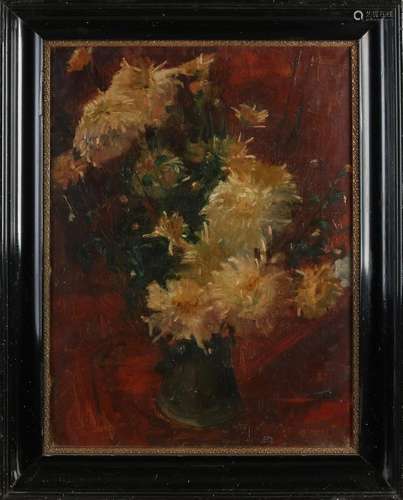 J. Gregoire, Vase with flowers