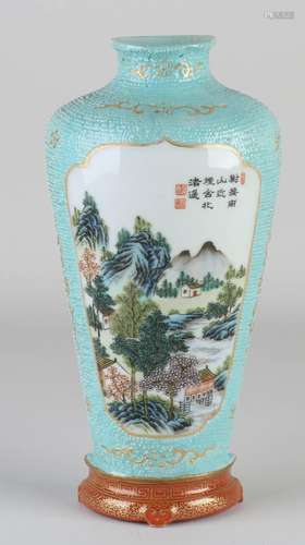 Chinese wall vase, H 24 cm.