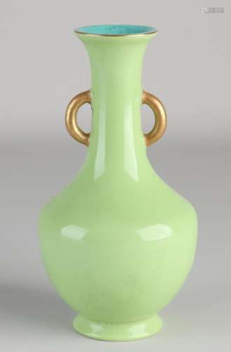 Chinese ear vase, H 16 cm.