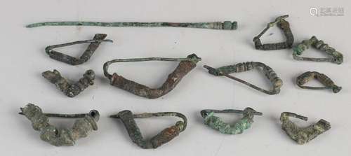 Lot of 12 pieces of archaeological finds Luristan