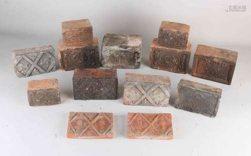 Lot 18th - 19th century stove/oven tiles