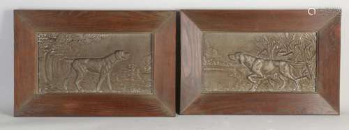 Two antique wall plaques, 1920